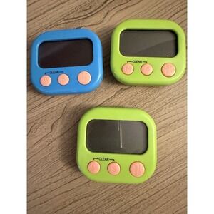 LCD Digital Kitchen Cooking Timer Count Down Up Clock Loud Alarm Magnetic.